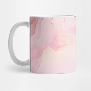 Elegant Pink Lilac Abstract Swirl Mug